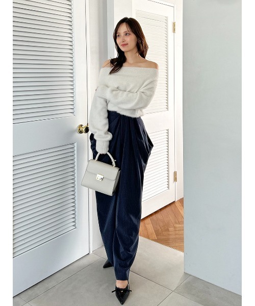 フォックスアルパカオフショルプルオーバー（ニット/セーター