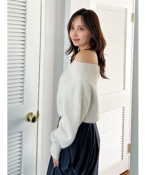 セール】フォックスアルパカオフショルプルオーバー（ニット/セーター