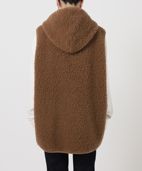 COLD BREAKER（コールドブレーカー）の「《追加》COLD BREAKER/コールドブレーカー SLOBE別注 ボアベスト 9244-SLOBE（その他アウター・レディース・キャメル/ブラック・FREE）」の10枚目の写真