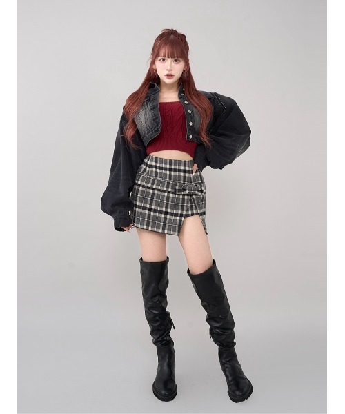 Darich(ダーリッチ)の「ソフトレザーニーハイブーツ(ブーツ・レディース・ブラック/レッド・M/S/XL/L/XS)」の20枚目の写真