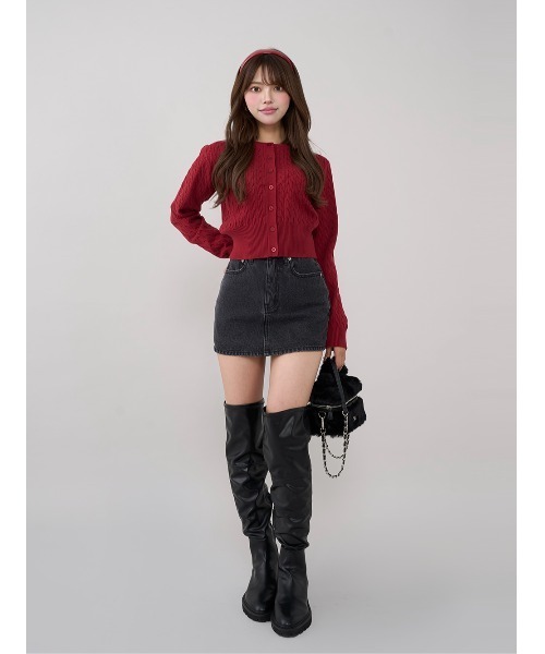 Darich(ダーリッチ)の「ソフトレザーニーハイブーツ(ブーツ・レディース・ブラック/レッド・M/S/XL/L/XS)」の22枚目の写真