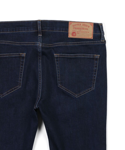 The DUFFER of ST.GEORGE(ザダファーオブセントジョージ)の「STANDARD SLIM JEANS "OW":DUFFER定番 ワンウォッシュ スキニーデニム スリムジーンズ(デニムパンツ・メンズ・ダークインディゴブルー・X-LARGE/LARGE/MEDIUM/SMALL)」の5枚目の写真