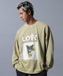 DANKE SCHON | 【WEB&DEPOT限定】DankeSchon/ダンケシェーン/PIGMENT L/S TEE LOVE(Tシャツ/カットソー)