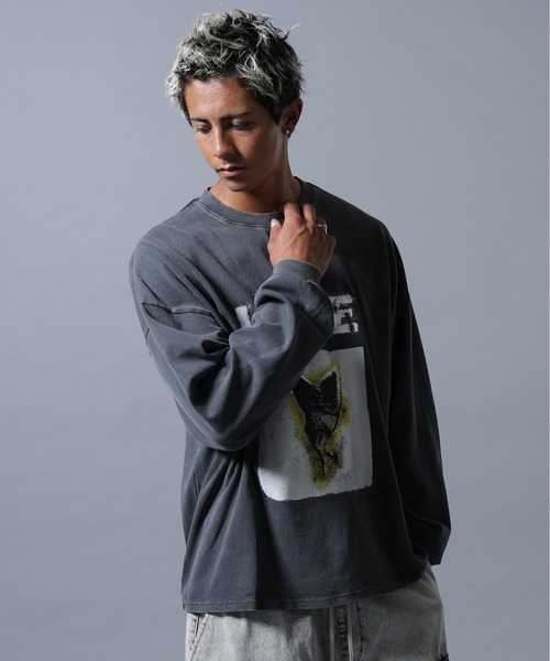 DANKE SCHON(ダンケシェーン)の「【WEB&DEPOT限定】DankeSchon/ダンケシェーン/PIGMENT L/S TEE LOVE(Tシャツ/カットソー・メンズ・ベージュ/ブラック・M/L)」の17枚目の写真