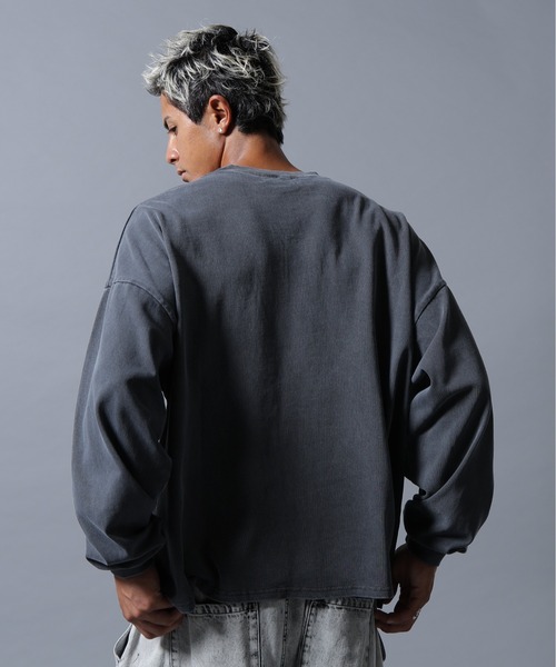 DANKE SCHON(ダンケシェーン)の「【WEB&DEPOT限定】DankeSchon/ダンケシェーン/PIGMENT L/S TEE LOVE(Tシャツ/カットソー・メンズ・ベージュ/ブラック・M/L)」の19枚目の写真
