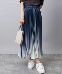 MK MICHEL KLEIN | グラデーションデザインニットプリーツスカート/洗える(スカート)