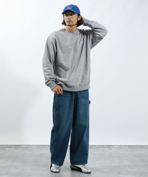 THE NORTH FACE(ザノースフェイス)の「THE NORTH FACE(ザ・ノース・フェイス)】スモールロゴヘザースウェットクルー(スウェット・メンズ・ブラック/グレー・MEDIUM/LARGE)」の11枚目の写真