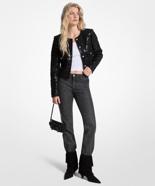MICHAEL KORS｜マイケル・コース（レディース）のノーカラージャケット