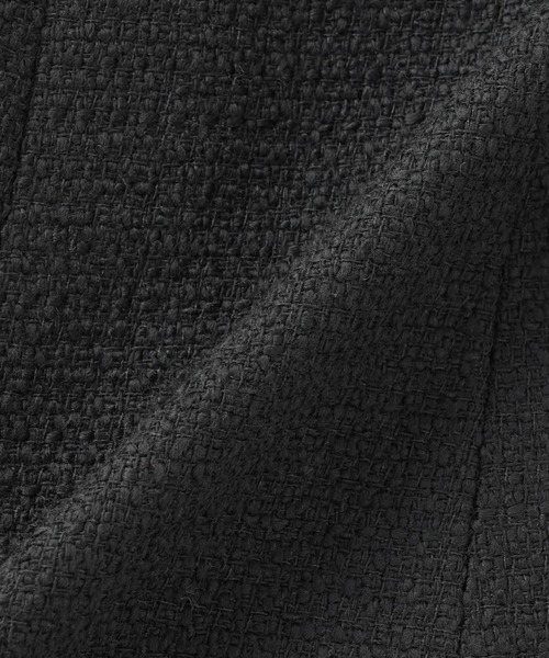 TOKYO SHIRTS（トウキョウシャツ）の「ツイード ペプラム ジレ（ベスト・レディース・ブラック・M）」の8枚目の写真