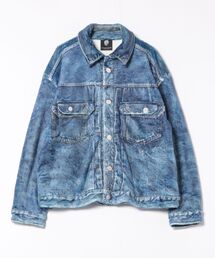 STYLISE（スタイライズ）の「【TALKING ABOUT THE ABSTRACTION】DENIM PRINT FUR JACKET / デニム [2526AW-J-001]（ダウンジャケット/コート）」