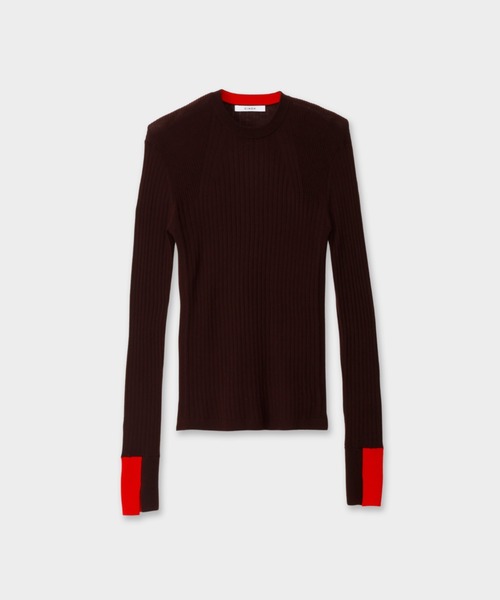 CINOH(チノ)の「CREW NECK TIGHT KNIT(ニット/セーター・レディース・チャコールグレー/ターコイズブルー/ブラウン・38)」の16枚目の写真