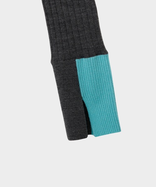 CINOH(チノ)の「CREW NECK TIGHT KNIT(ニット/セーター・レディース・チャコールグレー/ターコイズブルー/ブラウン・38)」の21枚目の写真
