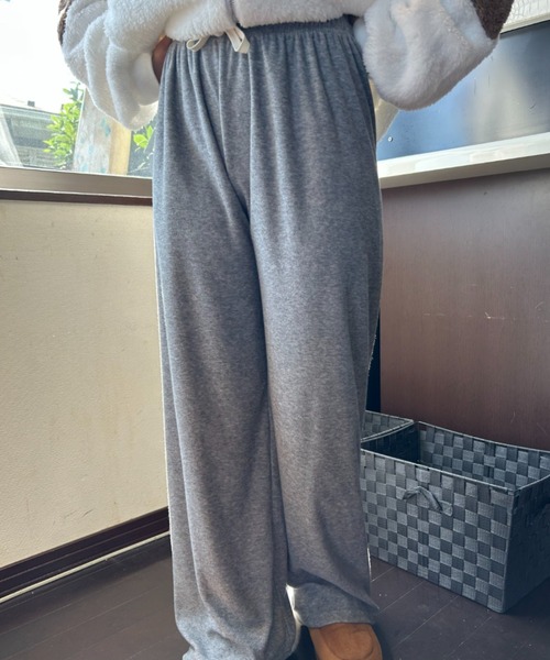 Loco Ocean（ロコオーシャン）の「あったかマシュマロタッチ ワイドリラックスパンツ（スウェットパンツ・レディース・グレー/ホワイト/ピンク・FREE）」の12枚目の写真