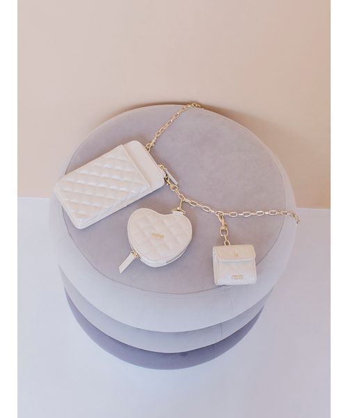 FURFUR(ファーファー)の「【USAGI ONLINE/ZOZOTOWN限定】キルティング3SETマルチショルダー(ショルダーバッグ・レディース・ピンク/モカ/イエロー/アイボリー/サックスブルー/ピンクベージュ/ブラック・F)」の19枚目の写真