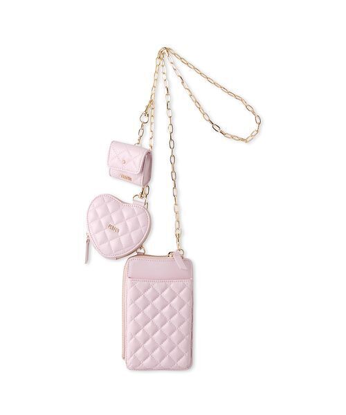 FURFUR(ファーファー)の「【USAGI ONLINE/ZOZOTOWN限定】キルティング3SETマルチショルダー(ショルダーバッグ・レディース・ピンク/モカ/イエロー/アイボリー/サックスブルー/ピンクベージュ/ブラック・F)」の6枚目の写真