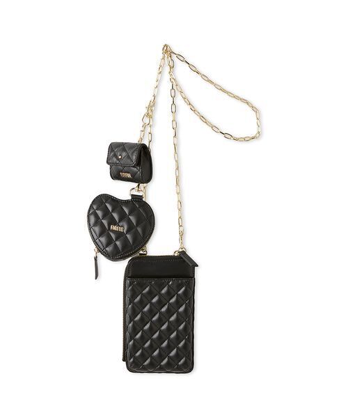 FURFUR(ファーファー)の「【USAGI ONLINE/ZOZOTOWN限定】キルティング3SETマルチショルダー(ショルダーバッグ・レディース・ピンク/モカ/イエロー/アイボリー/サックスブルー/ピンクベージュ/ブラック・F)」の3枚目の写真