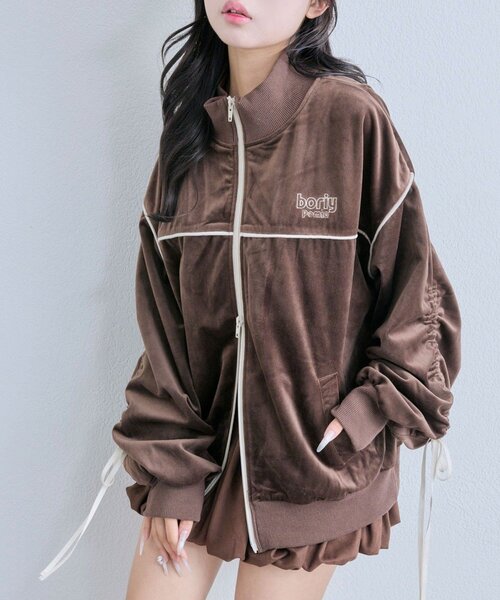 セール】ベロアトラックジャケット（Tシャツ/カットソー）｜OLIVE des