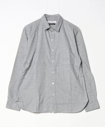 quadro（クオドロ）の「ナチュラルストレッチカシミアタッチツイルミニ衿シャツ（シャツ/ブラウス）」