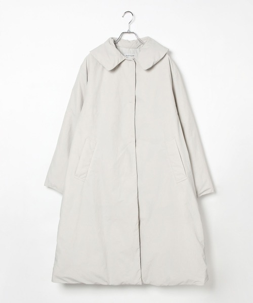 BAYFLOW（ベイフロー）の「[撥水加工付き!!軽量]ロングダウンコート（ダウンジャケット/コート・レディース・ブラック/グレイッシュベージュ・FREE）」の7枚目の写真