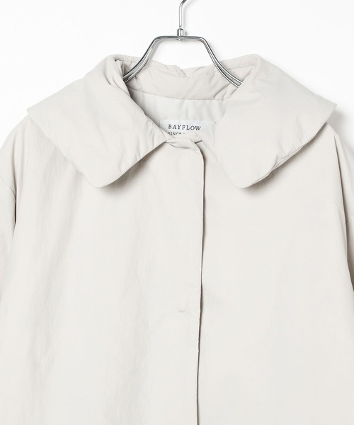 BAYFLOW（ベイフロー）の「[撥水加工付き!!軽量]ロングダウンコート（ダウンジャケット/コート・レディース・ブラック/グレイッシュベージュ・FREE）」の13枚目の写真