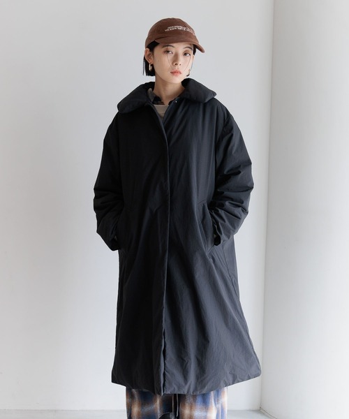 撥水加工付き!!軽量]ロングダウンコート（ダウンジャケット/コート