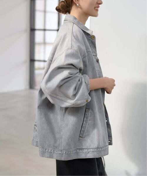 FRAMeWORK（フレームワーク）の「≪追加≫エクストララージデニムジャケット 3（デニムジャケット・レディース・グレー・FREE）」の4枚目の写真