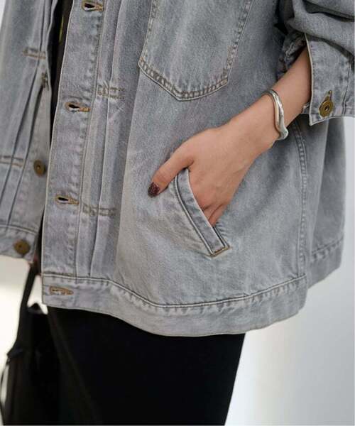 FRAMeWORK（フレームワーク）の「≪追加≫エクストララージデニムジャケット 3（デニムジャケット・レディース・グレー・FREE）」の2枚目の写真