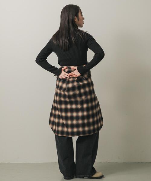 SENSE OF PLACE by URBAN RESEARCH（センスオブプレイスバイアーバンリサーチ）の「オンブレチェックルーズシャツ（シャツ/ブラウス・レディース・レッド系その他/ブラウン系その他/ブラック系その他・ONE）」の22枚目の写真