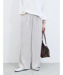 Samansa Mos2 blue | ◎ビンテージサテンイージーパンツ(その他パンツ)