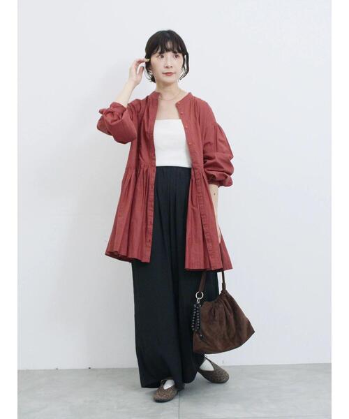 Samansa Mos2 blue(サマンサモスモスブルー)の「◎ビンテージサテンイージーパンツ(その他パンツ・レディース・ブラウン/ブラック/グレー・F)」の16枚目の写真