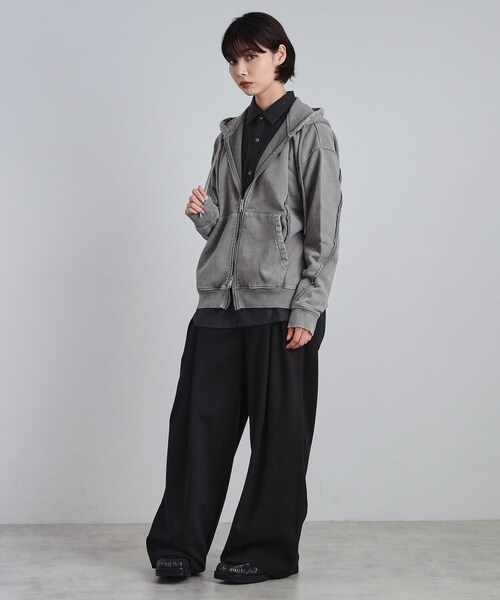 tk.TAKEO KIKUCHI(ティーケータケオキクチ)の「ヘヴィウェイトヴィンテージジップパーカ(パーカー・メンズ・グレー/ブラウン系その他/ブラック・03/02/01)」の10枚目の写真