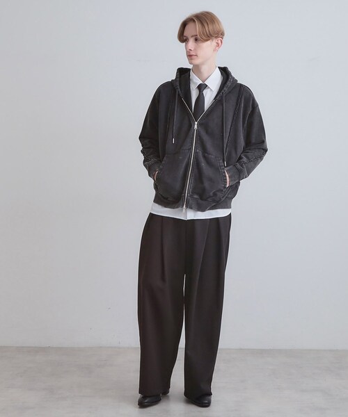 tk.TAKEO KIKUCHI(ティーケータケオキクチ)の「ヘヴィウェイトヴィンテージジップパーカ(パーカー・メンズ・グレー/ブラウン系その他/ブラック・03/02/01)」の14枚目の写真