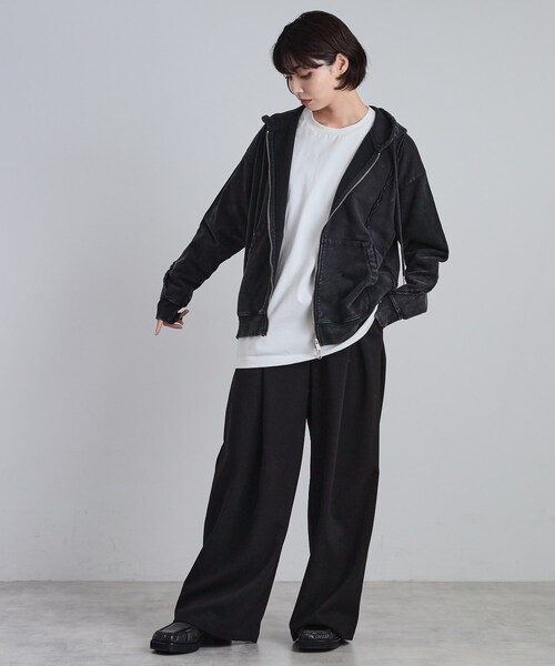 tk.TAKEO KIKUCHI(ティーケータケオキクチ)の「ヘヴィウェイトヴィンテージジップパーカ(パーカー・メンズ・グレー/ブラウン系その他/ブラック・03/02/01)」の19枚目の写真