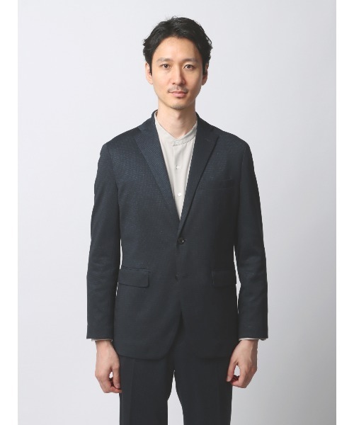 SUIT SQUARE（スーツスクエア）の「最高ジャケット ウォッシャブル NONIRON ストレッチ ハウンドトゥース（テーラードジャケット・メンズ・グレー系/ネイビー系・LL/L/M/S/3L）」の3枚目の写真