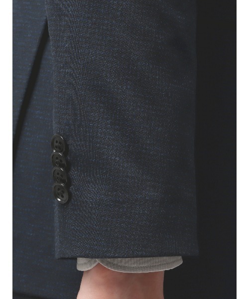 SUIT SQUARE（スーツスクエア）の「最高ジャケット ウォッシャブル NONIRON ストレッチ ハウンドトゥース（テーラードジャケット・メンズ・グレー系/ネイビー系・LL/L/M/S/3L）」の8枚目の写真