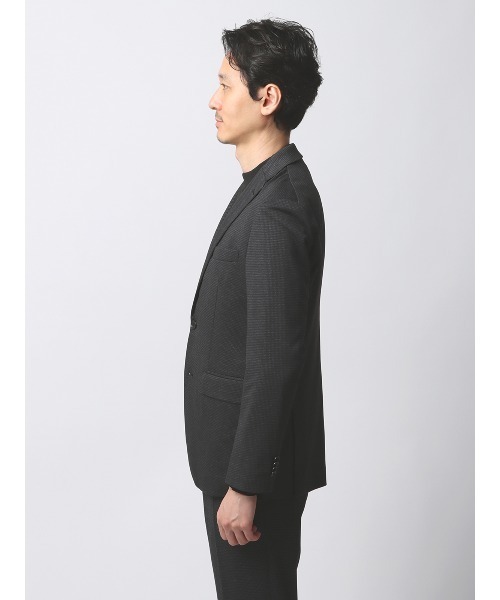 SUIT SQUARE（スーツスクエア）の「最高ジャケット ウォッシャブル NONIRON ストレッチ ハウンドトゥース（テーラードジャケット・メンズ・グレー系/ネイビー系・LL/L/M/S/3L）」の14枚目の写真