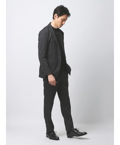 SUIT SQUARE（スーツスクエア）の「最高ジャケット ウォッシャブル NONIRON ストレッチ ハウンドトゥース（テーラードジャケット・メンズ・グレー系/ネイビー系・LL/L/M/S/3L）」の21枚目の写真