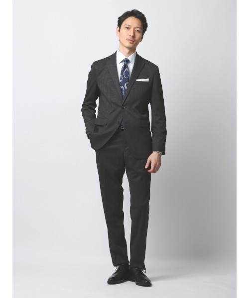 SUIT SQUARE（スーツスクエア）の「最高ジャケット ウォッシャブル NONIRON ストレッチ ハウンドトゥース（テーラードジャケット・メンズ・グレー系/ネイビー系・LL/L/M/S/3L）」の22枚目の写真