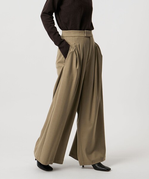 MARW UNITED ARROWS(マルゥ ユナイテッドアローズ)の「<MARW UNITED ARROWS>3タック ワイド パンツ(その他パンツ・レディース・ダークグレー/モカ・36/38)」の3枚目の写真