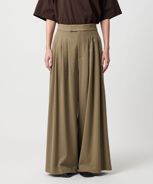 MARW UNITED ARROWS(マルゥ ユナイテッドアローズ)の「<MARW UNITED ARROWS>3タック ワイド パンツ(その他パンツ・レディース・ダークグレー/モカ・36/38)」の8枚目の写真