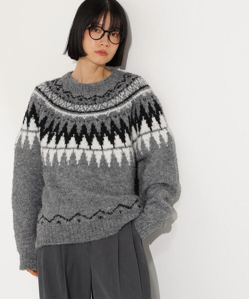 N.（N. Natural Beauty Basic）（エヌエヌナチュラルビューティーベーシック）の「ノルディックニット（ニット/セーター・レディース・ホワイト系その他/ブラウン系その他/グレー系その他・MEDIUM）」の21枚目の写真