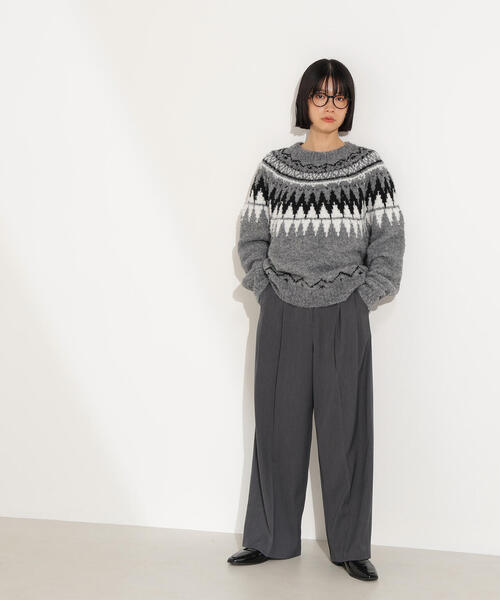 N.（N. Natural Beauty Basic）（エヌエヌナチュラルビューティーベーシック）の「ノルディックニット（ニット/セーター・レディース・ホワイト系その他/ブラウン系その他/グレー系その他・MEDIUM）」の19枚目の写真