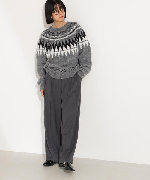 N.（N. Natural Beauty Basic）（エヌエヌナチュラルビューティーベーシック）の「ノルディックニット（ニット/セーター・レディース・ホワイト系その他/ブラウン系その他/グレー系その他・MEDIUM）」の17枚目の写真