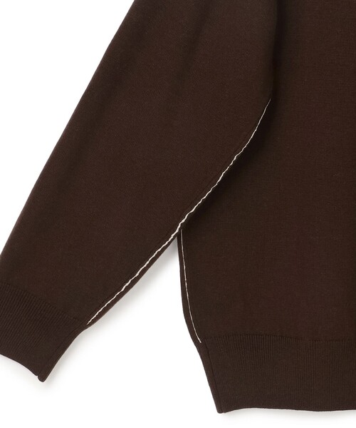 J.PRESS YORK STREET(ジェイプレスヨークストリート)の「【UNISEX】ハイゲージクルーネック ニット(ニット/セーター・メンズ・ダルブルー系/ダークブラウン系/アイボリー系/ブラック系・LARGE/MEDIUM/SMALL)」の12枚目の写真