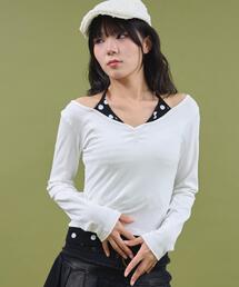 DISPARK/【25年秋冬新作】ドッドレイヤードトップス