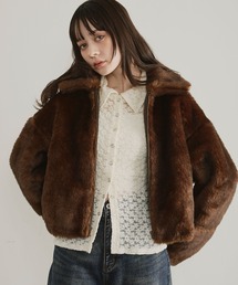 ELLEgirl（エルガール）の「ボリュームファーブルゾン【ELLEgirl/エルガール】（ブルゾン）」