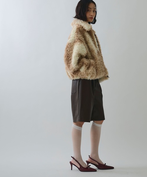ELLEgirl（エルガール）の「ボリュームファーブルゾン【ELLEgirl/エルガール】（ブルゾン・レディース・ブラウン系その他/ブラウン・FREE）」の20枚目の写真