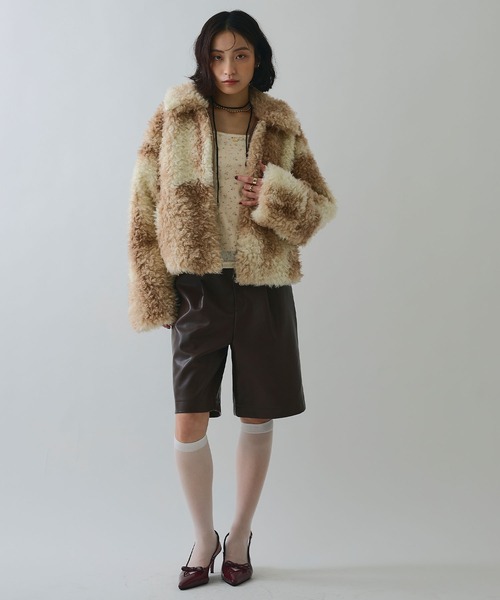 ELLEgirl（エルガール）の「ボリュームファーブルゾン【ELLEgirl/エルガール】（ブルゾン・レディース・ブラウン系その他/ブラウン・FREE）」の14枚目の写真