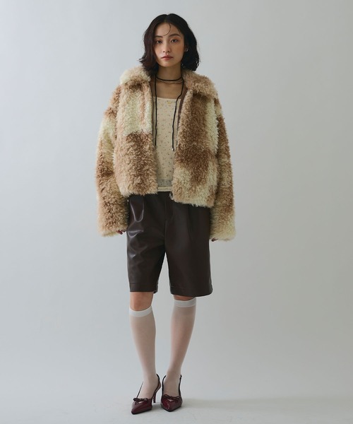 ELLEgirl（エルガール）の「ボリュームファーブルゾン【ELLEgirl/エルガール】（ブルゾン・レディース・ブラウン系その他/ブラウン・FREE）」の16枚目の写真