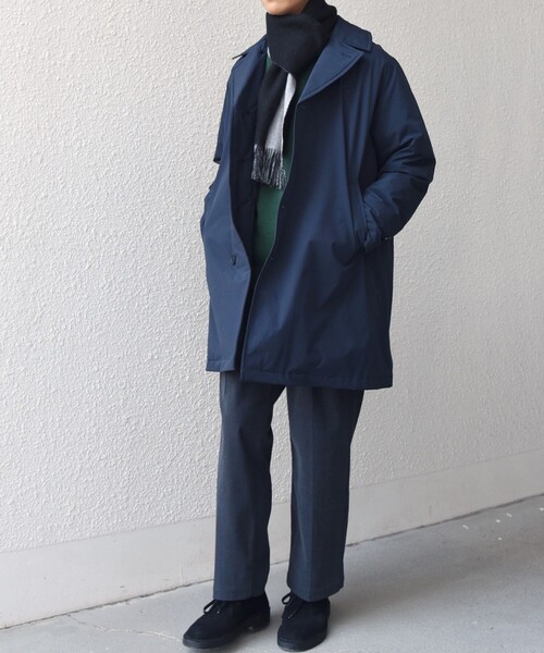 SHIPS any（シップス エニィ）の「SHIPS any: サープラスヤーン ウール リバーシブル ソリッド マフラー◇（マフラー・メンズ・ベージュ/ネイビー/ブラック・ONE SIZE）」の5枚目の写真